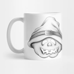 Halloween Pumpkin Sketch - Slouchy Hat Mug